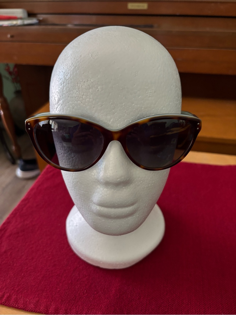 Ralph Lauren Tortoiseshell Cat-Eye Sunglasses with Dark Lenses